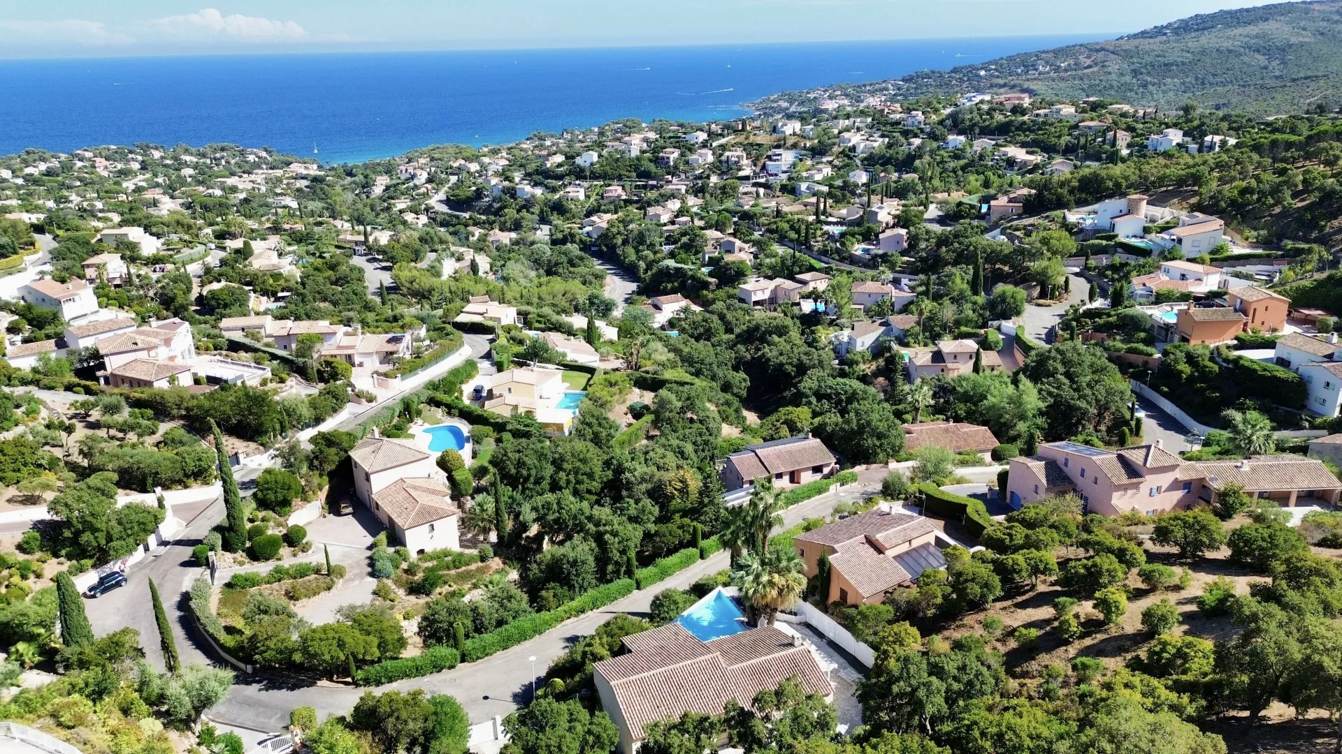 Les Issambres sur le littoral de roquebrune-sur-argens