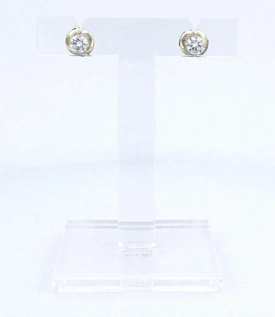 Puces diamants GVS1 0,60 carat or blanc 750 dépôt-vente La Teste-de-Buch Bassin d’Arcachon