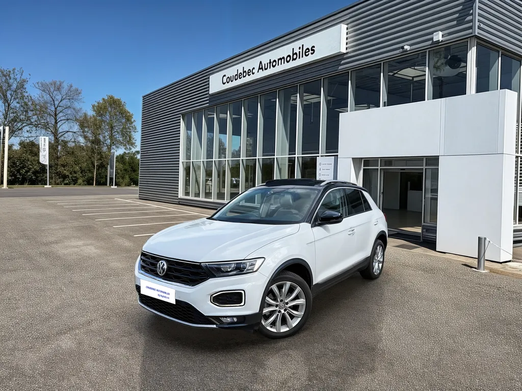 Volkswagen T-Roc d'occasion à côté d'Yvetôt : SUV diesel automatique Carat Exclusive disponible chez Caudebec Automobiles en Normandie