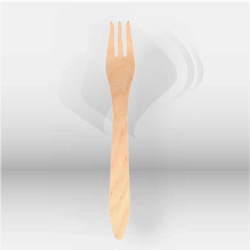 Fourchettes en bois naturel Garcia de Pou pour restauration professionnelle, idéales pour traiteur, food trucks et événements, offrant une solution écologique, hygiénique et pratique pour la consommation de repas chauds ou froids – disponibles à Mont-de-M