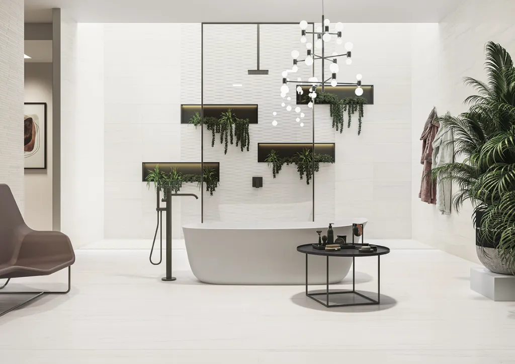 Le Comptoir du Sol vous accompagne dans votre projet de salle de bain haut de gamme à Franqueville-Saint-Pierre, avec carrelages et meubles personnalisés.