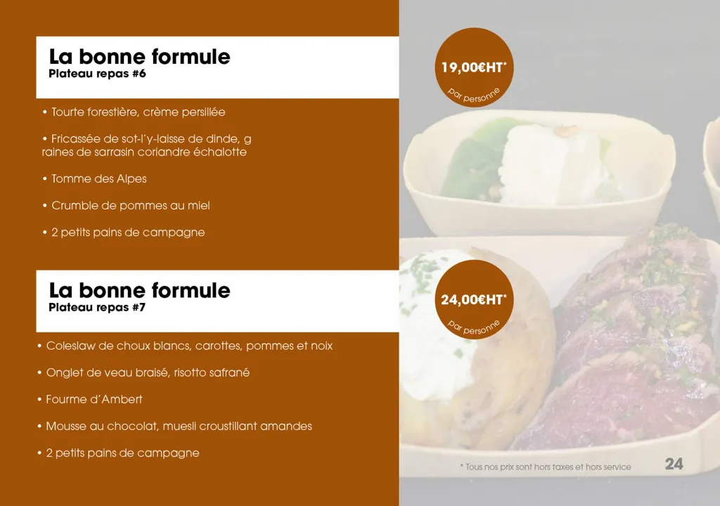 Fiche plateau repas