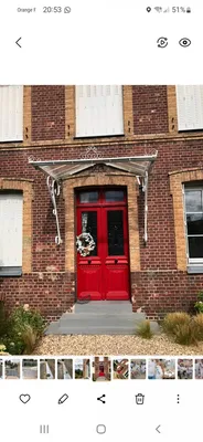 peinture blanche sur marquise avec une laque satinée de chez SIGMA