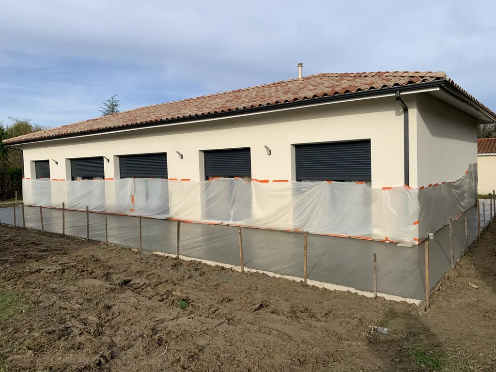 Création d'une terrasse béton sur la commune de BEGLES proche Bordeaux 