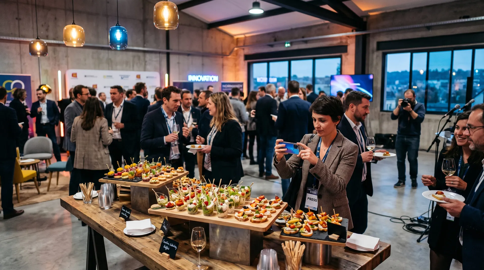 Traiteur pour lancement de produit et soirée RP à Bernay