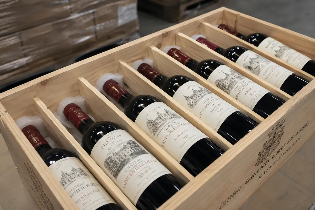 Exportation bouteilles de vin à l'étranger