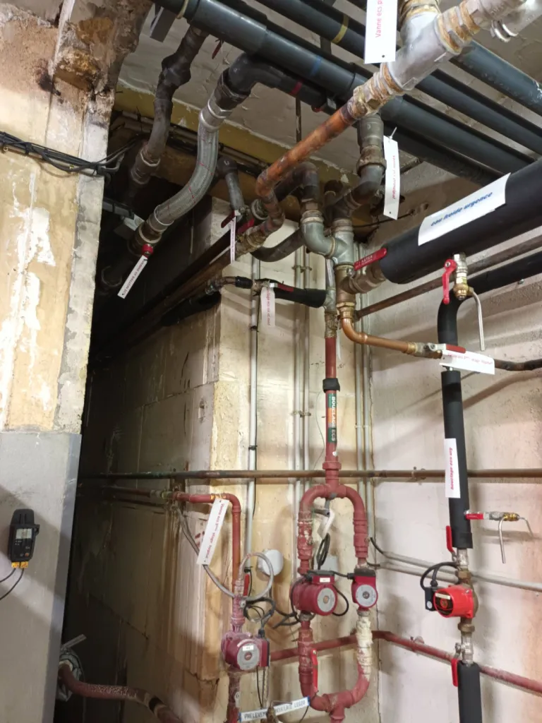 Relevés réseaux Plomberie Sanitaire du centre hospitalier Jean COULON à Gourdon