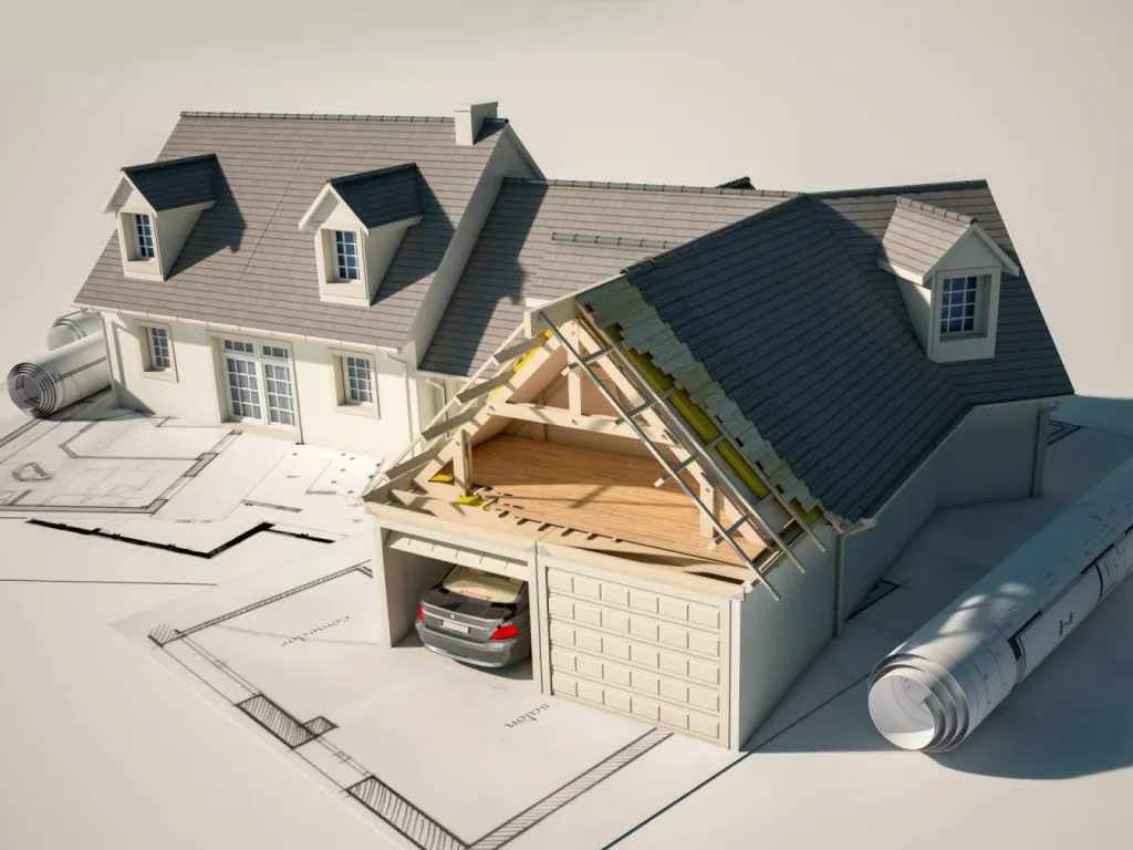 Construction garage ossature bois Var