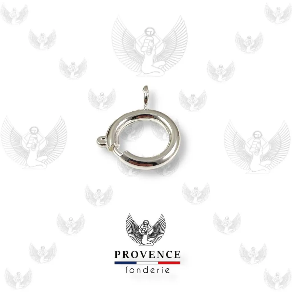 Fermoirs anneaux ressorts plaqué or ou plaqué argent pour bracelets et colliers