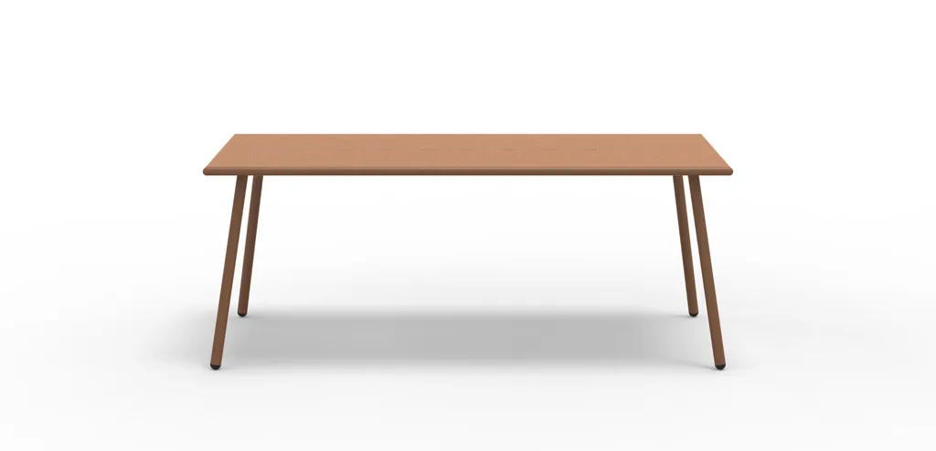 Table Roma design outdoor en acier galvanisé par Vermobil disponible chez Ginette Design à Labège proche Toulouse