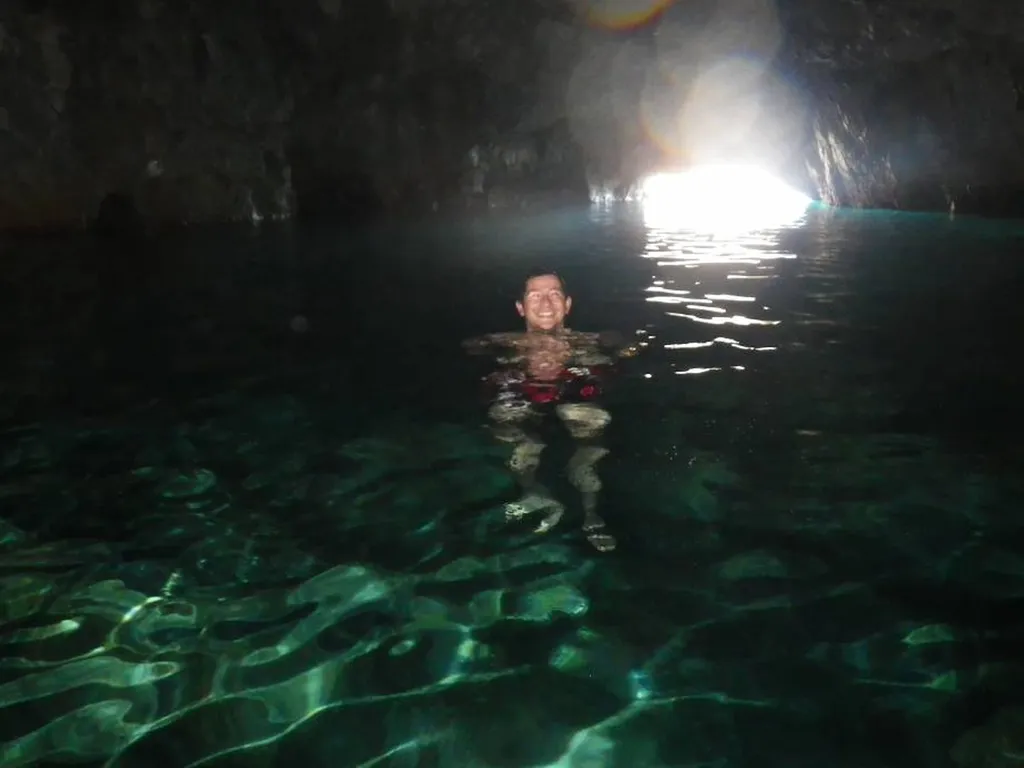 visite avec baignade grotte bleue
