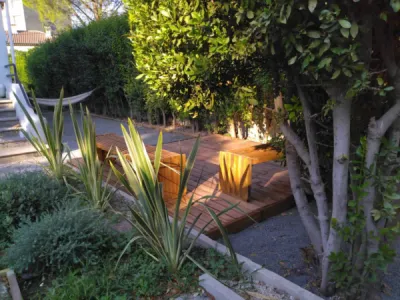 Rénovation de jardin avec terrasse en bois Aix en Provence