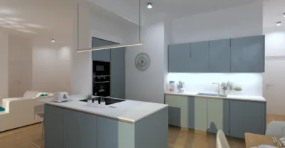 Cuisine haut de gamme et appareils ménagers complet