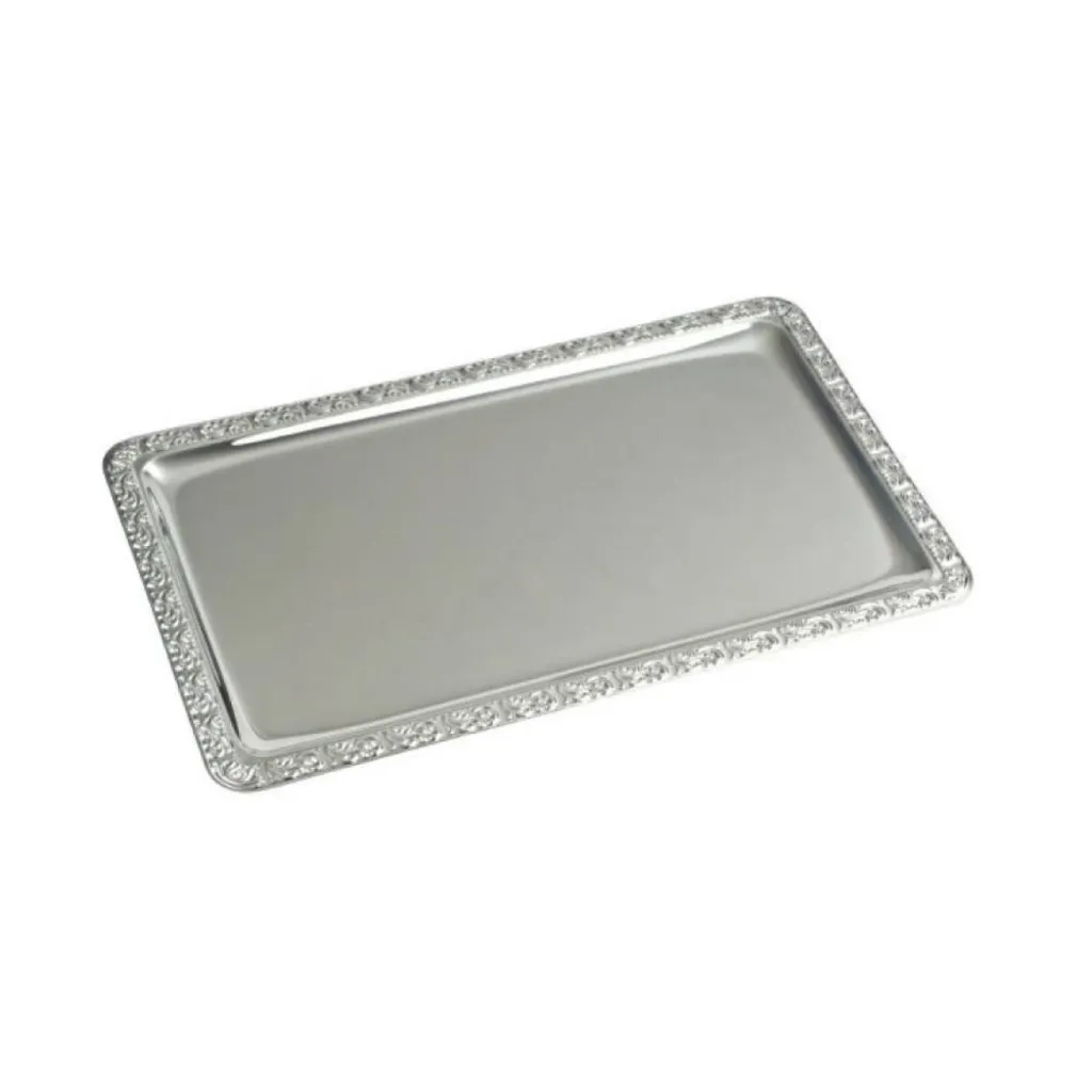 PLATEAU COCKTAIL INOX 50x32 CM POUR RECEPTION