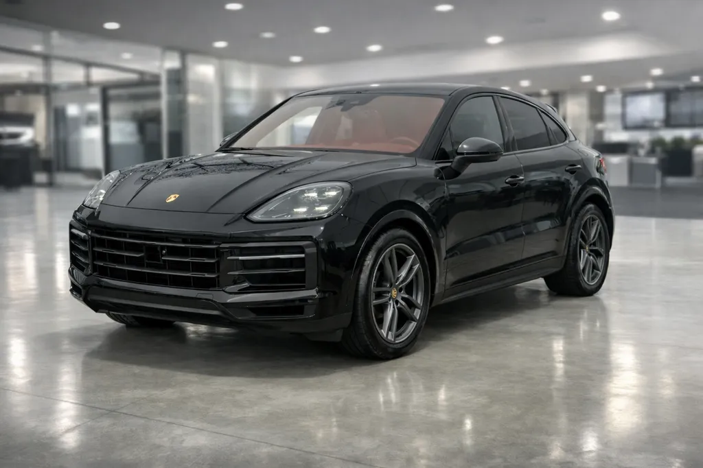 Porsche Cayenne Coupé noir import luxe Europe – Asphalte Diffusion