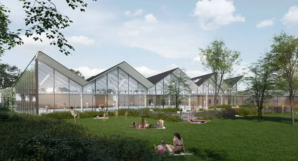 Chantier en cours : centre aqualudique de Bergerac