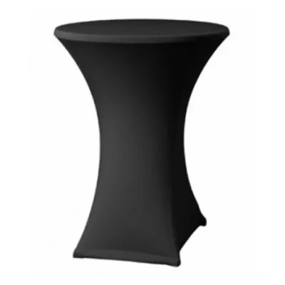 HOUSSE EN LYCRA NOIRE POUR MANGE-DEBOUT MODERNE POUR ANNIVERSAIRE