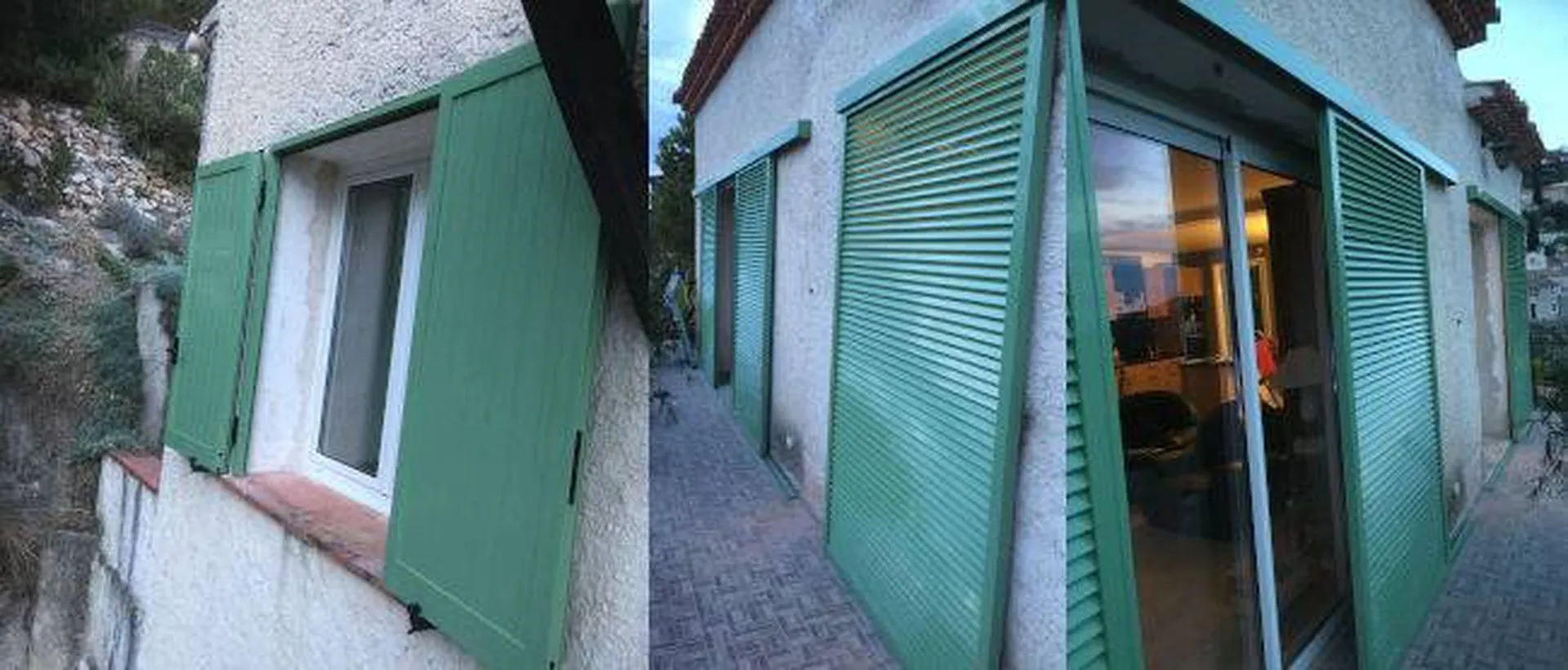 Volets et persiennes sur mesure en Alu sur Nice dans les Alpes Maritimes