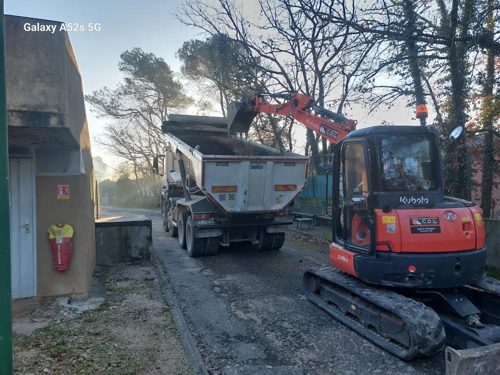 réfection de voirie sur Nans les pins dans le Var