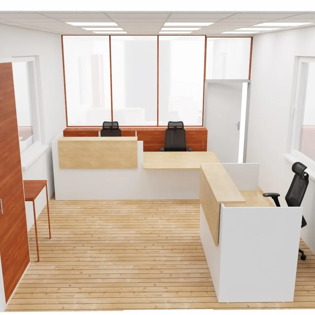 Entreprise d’aménagement professionnel à Dieppe 76 : conception et installation de bureaux sur mesure avec plan 3D