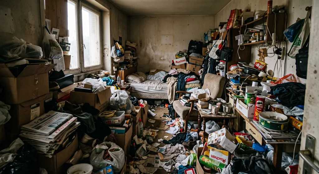 Nettoyage d'un logement après trouble syllogomanie avec vide complet et désinfection garantie à Saint-Etienne dans la Loire