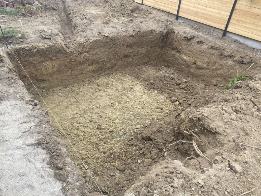 Terrassement d'une piscine à Strasbourg CLK 