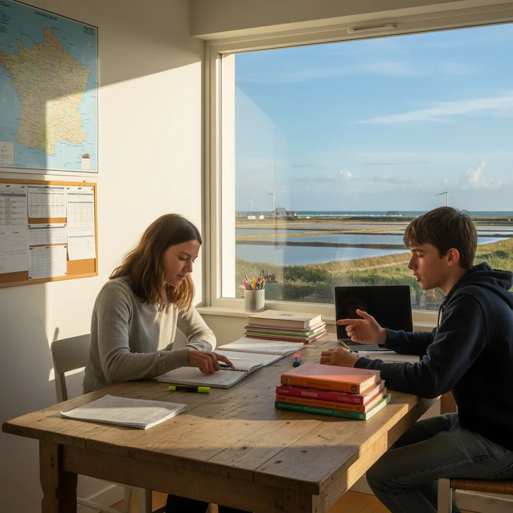 Coach en organisation et gestion du temps pour collégien à l’Île de Noirmoutier vers Nantes afin d’aider un élève à structurer son travail et réduire la pression scolaire