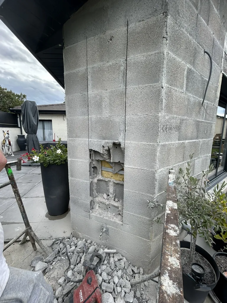 Travaux d’ouverture de mur porteur avec mise en place d’un support structurel