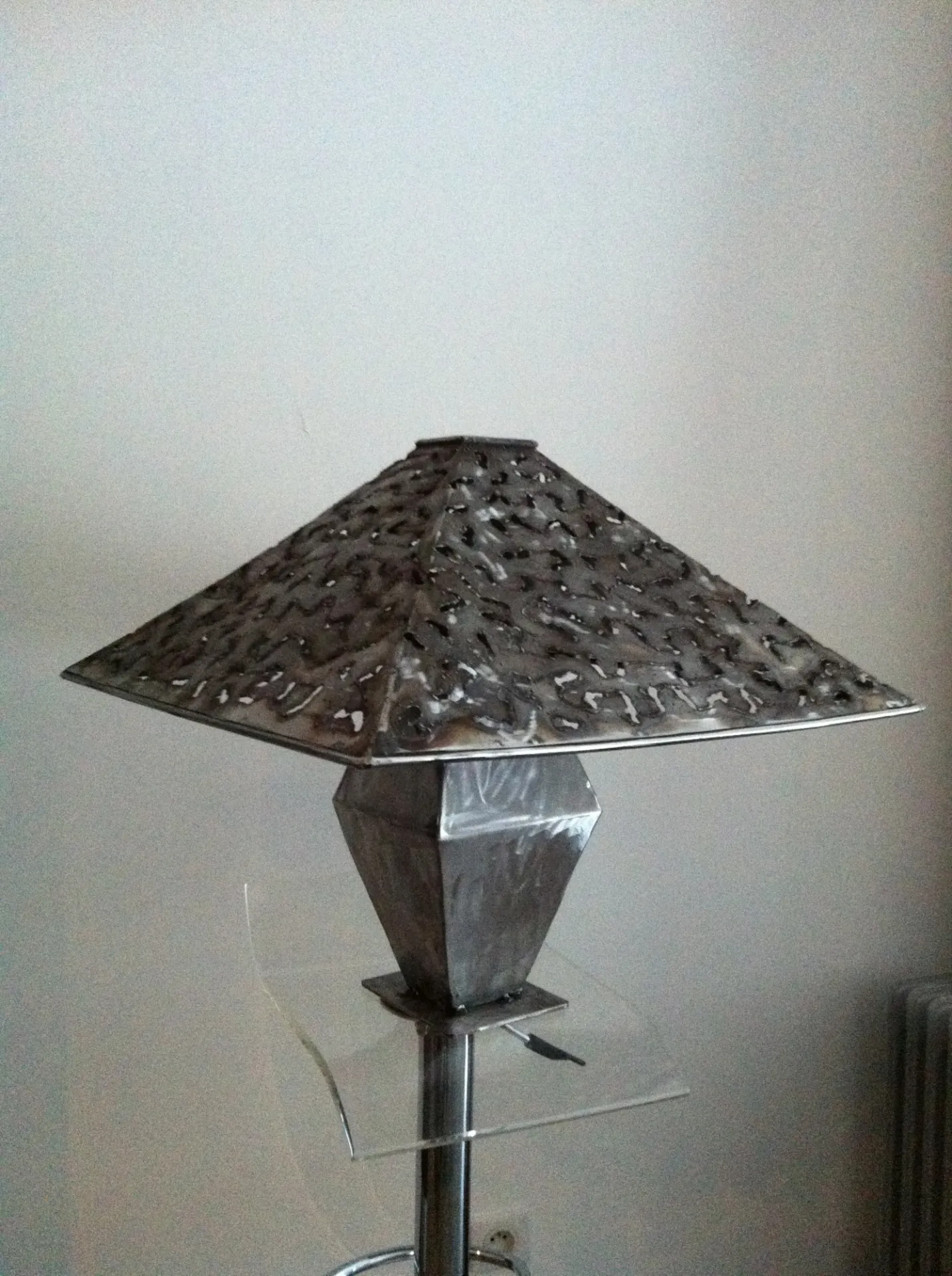 LAMPE EN FER FORGE FOS SUR MER BDR