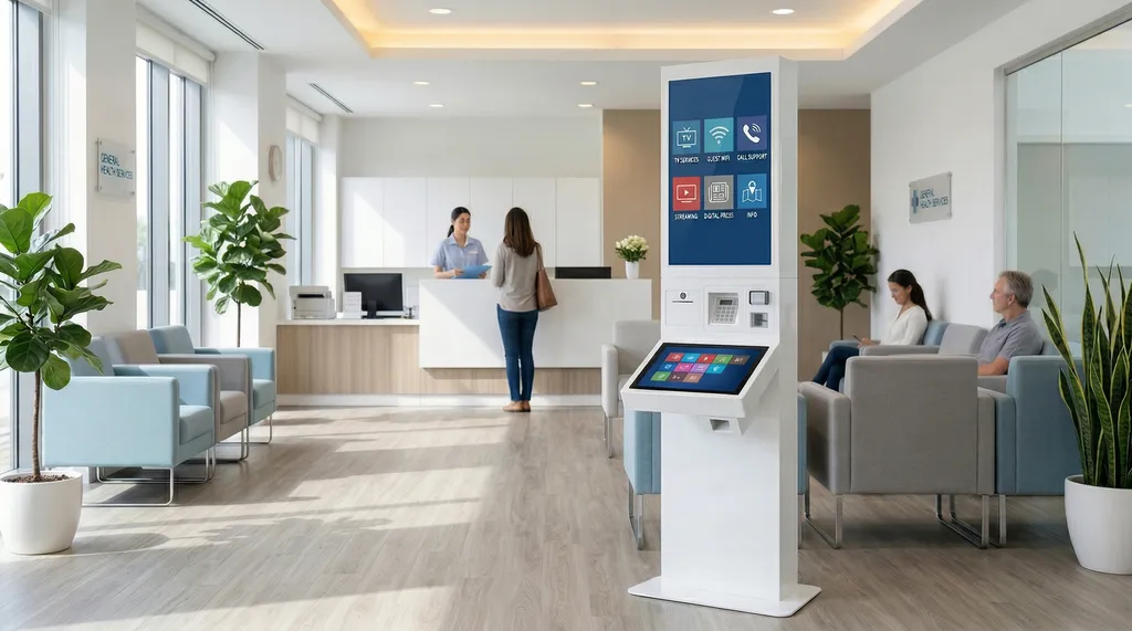 Borne TV et Admission pour clinique et hôpital