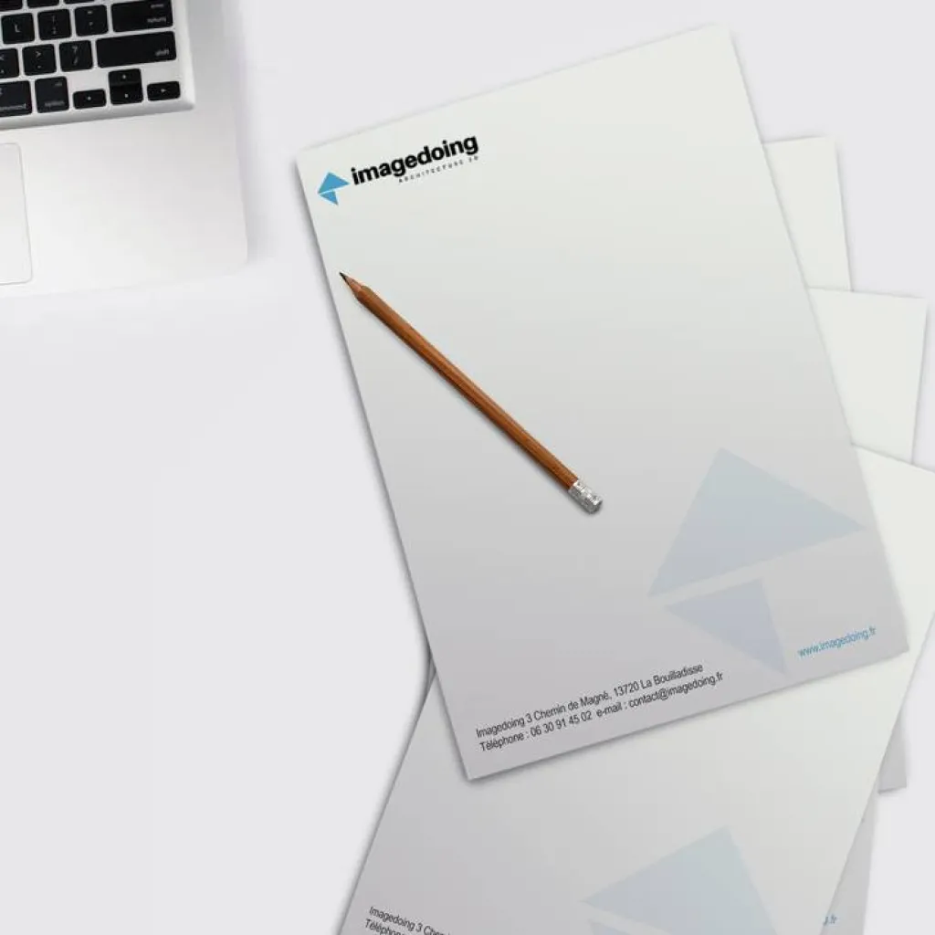 Tête de lettre, papeterie à AUBAGNE proche de Auriol chez its arts graphiques