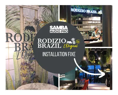 Installation sonorisation au restaurant Rodizio Brazil à Marseille (13)