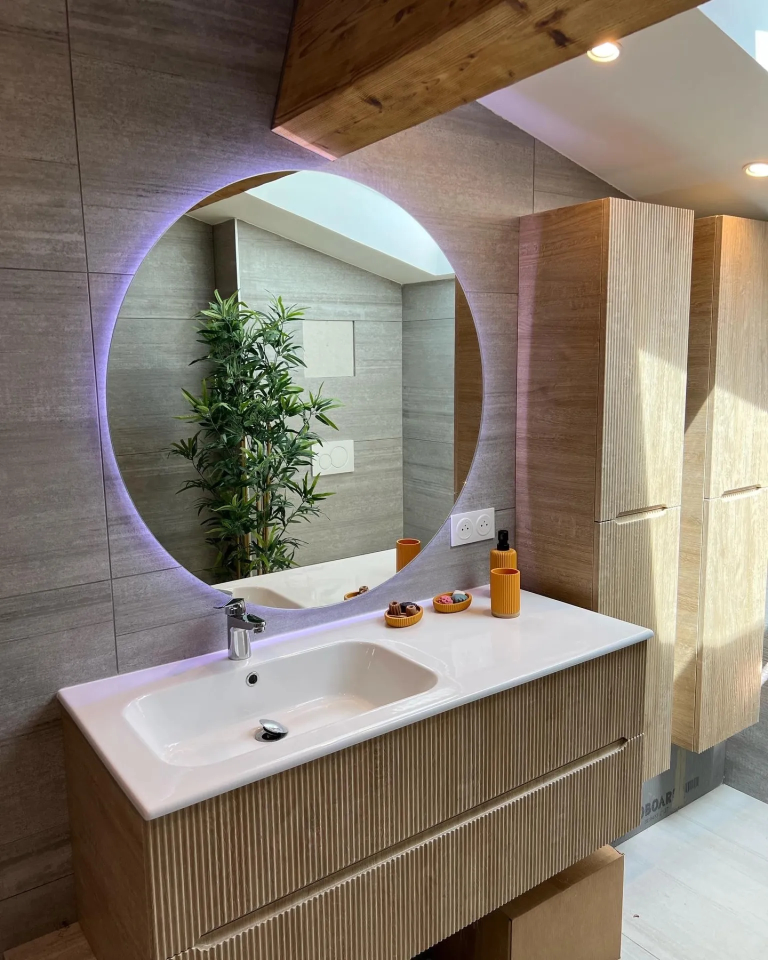 Miroir diamètre rétro éclairé