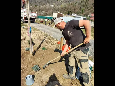 Le travail dans la bonne humeur par les équipes motivées de Paysage Environnement