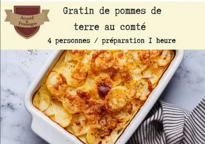 Recette : Gratin de pommes de  terre au comté