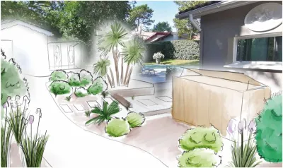 Conception d'un jardin tropical à Arcachon