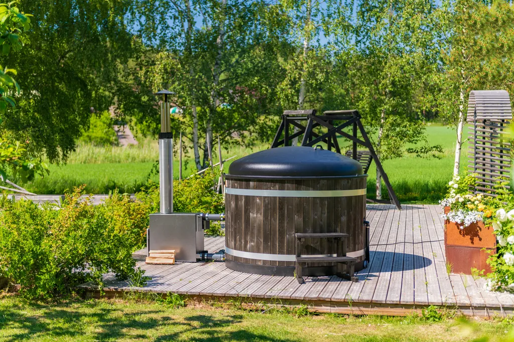 Installation d’un bain nordique extérieur et aménagement bien-être à Lyon