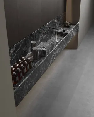 plan vasque suspendu en marbre antonio lupi