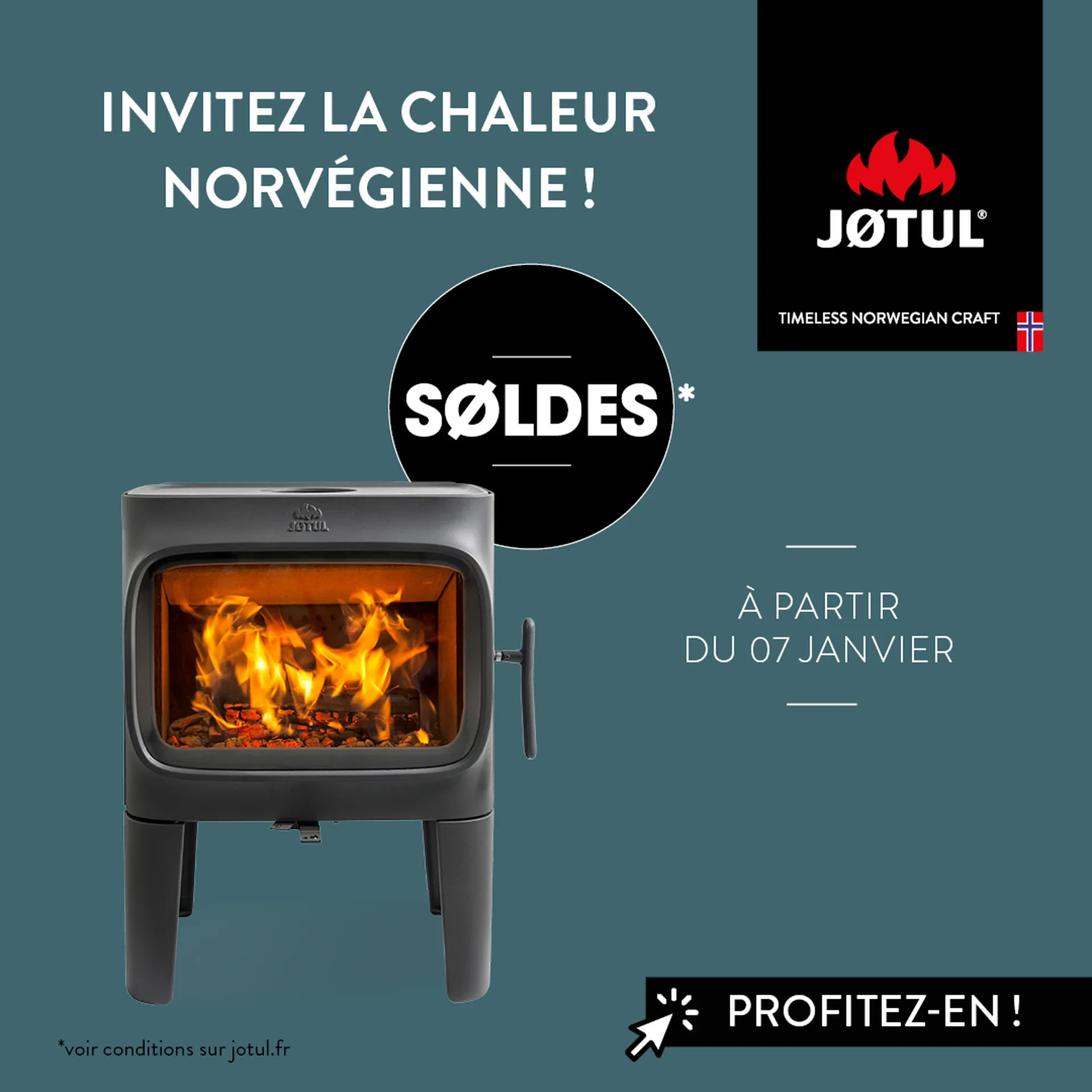 Poêle à bois Jotul F 305 Solde hiver 2026