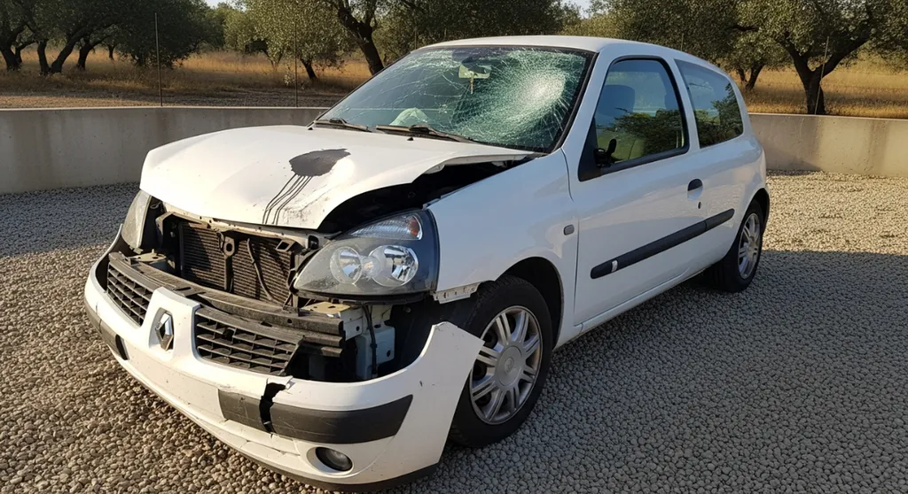 Enlèvement gratuit d'une épave Renault Clio 2 à La Mède par Epaviste Pro, expert agréé intervenant entre Marseille et Martigues