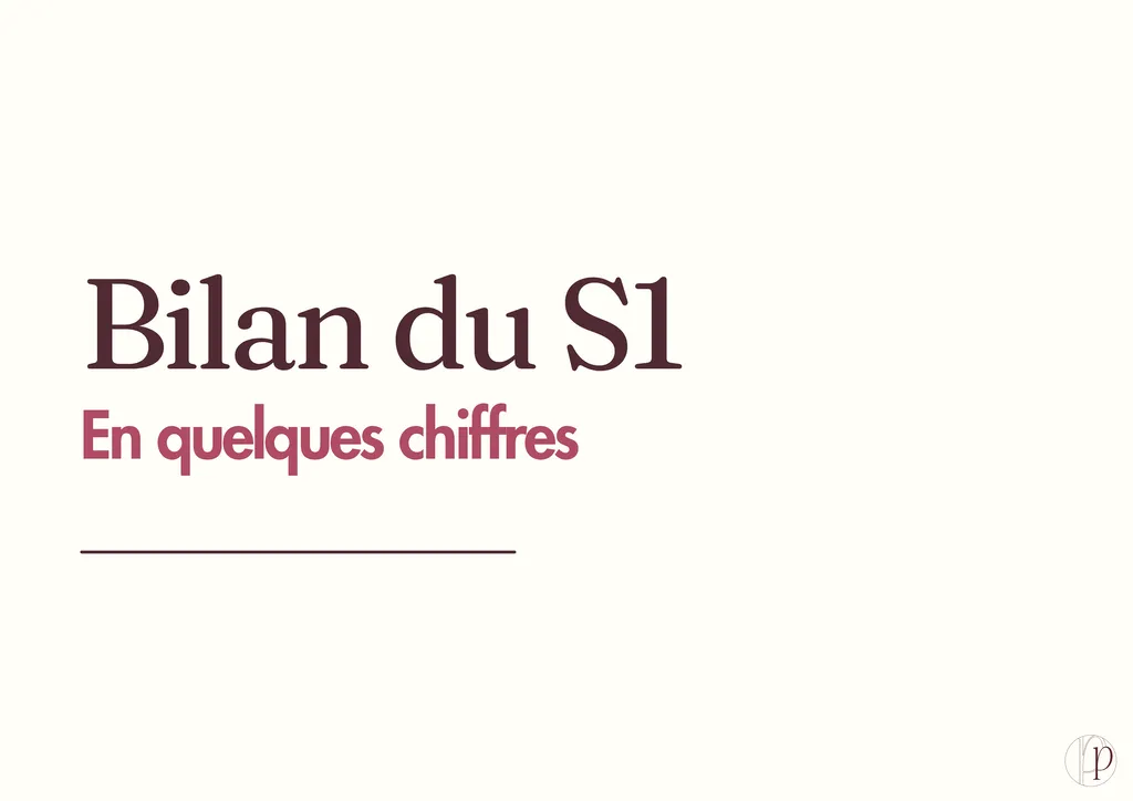 Bilan du S1 : En quelques chiffres