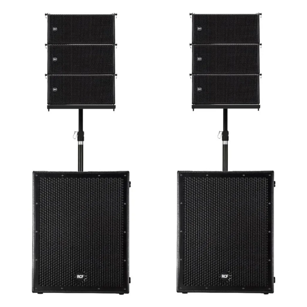Systeme complet line array RCF HDL6A et Sub 8004 AS
