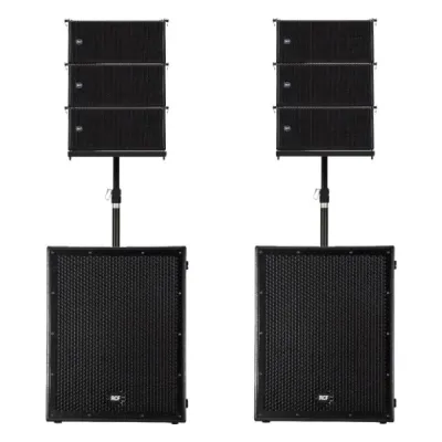 Systeme complet line array RCF HDL6A et Sub 8004 AS