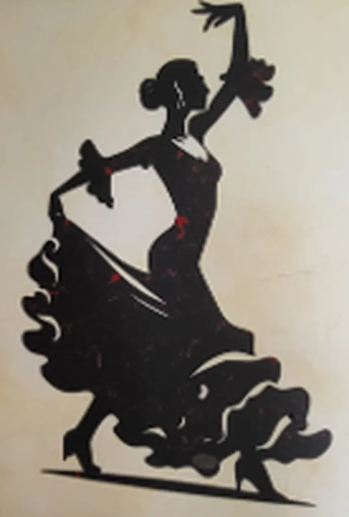 Décoration murale silhouette danseuse flamenco en métal – Fabrication artisanale à Villeneuve-de-Rivière (31, Occitanie) – Livraison partout en France et pose dans le Sud-Ouest