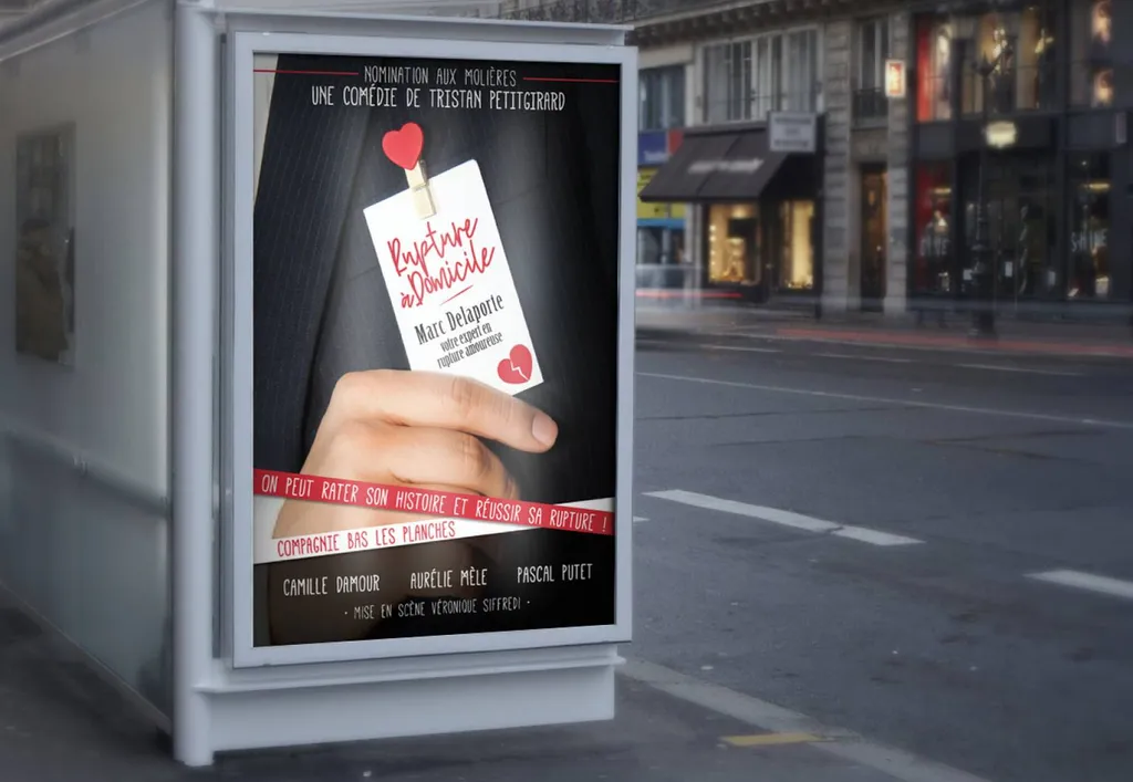 création d'affiche pour une pièce de théatre de la compagnie Bas les Planches à Marseille