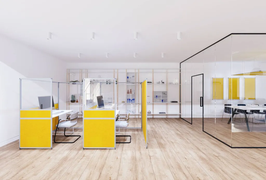 Cloison semi-hauteur de bureau à Aix en Provence