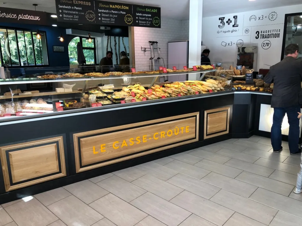 Agencement intérieur de boulangerie en Gironde