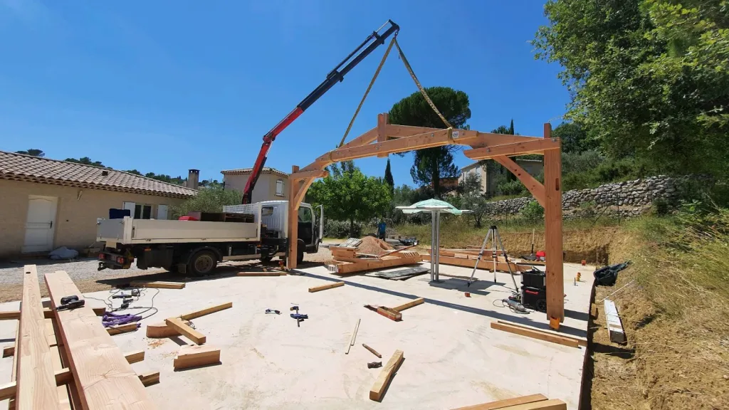 levage carport bois indépendant Tourves var 83