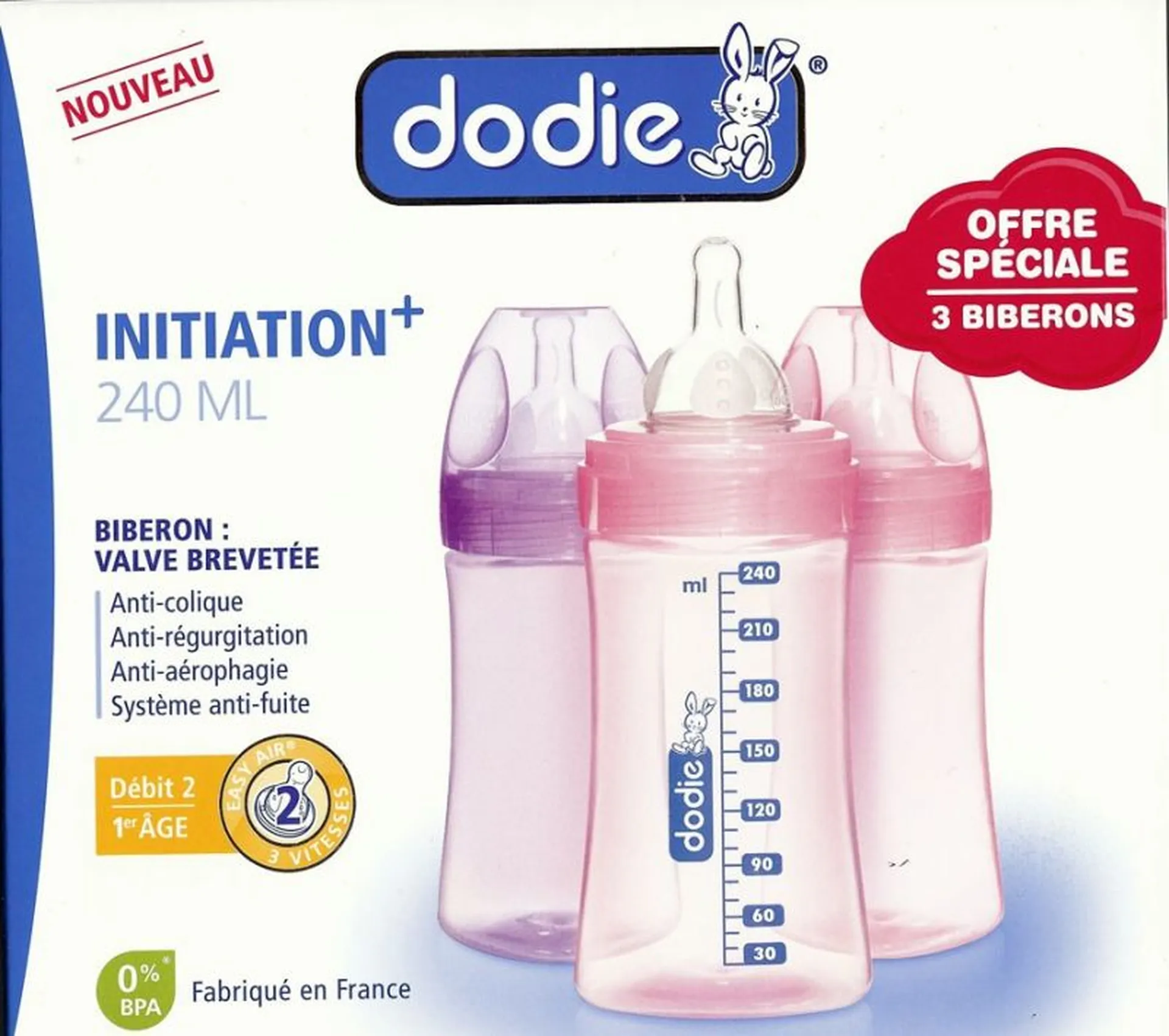 biberons initiation lots