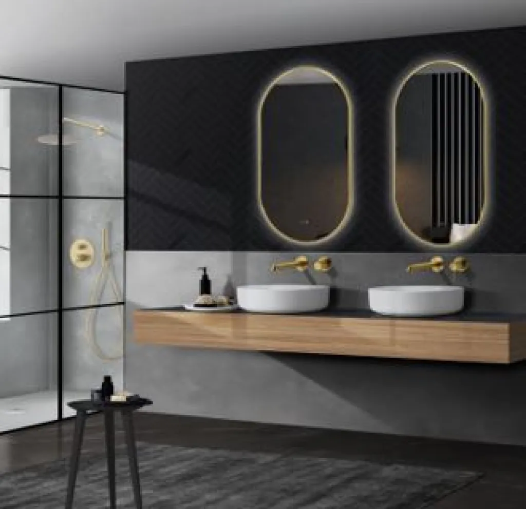 À Dieppe, son capteur antibuée assure un confort optimal après chaque douche.